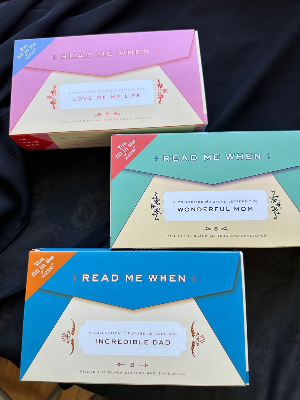 Read Me When Fill-in Letters Set - Blue, Pink, Teal